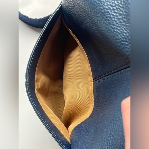 The Sak Lucia Blue Leather Crossbody Bag Purse Adjustable Strap - Picture 11 of 16